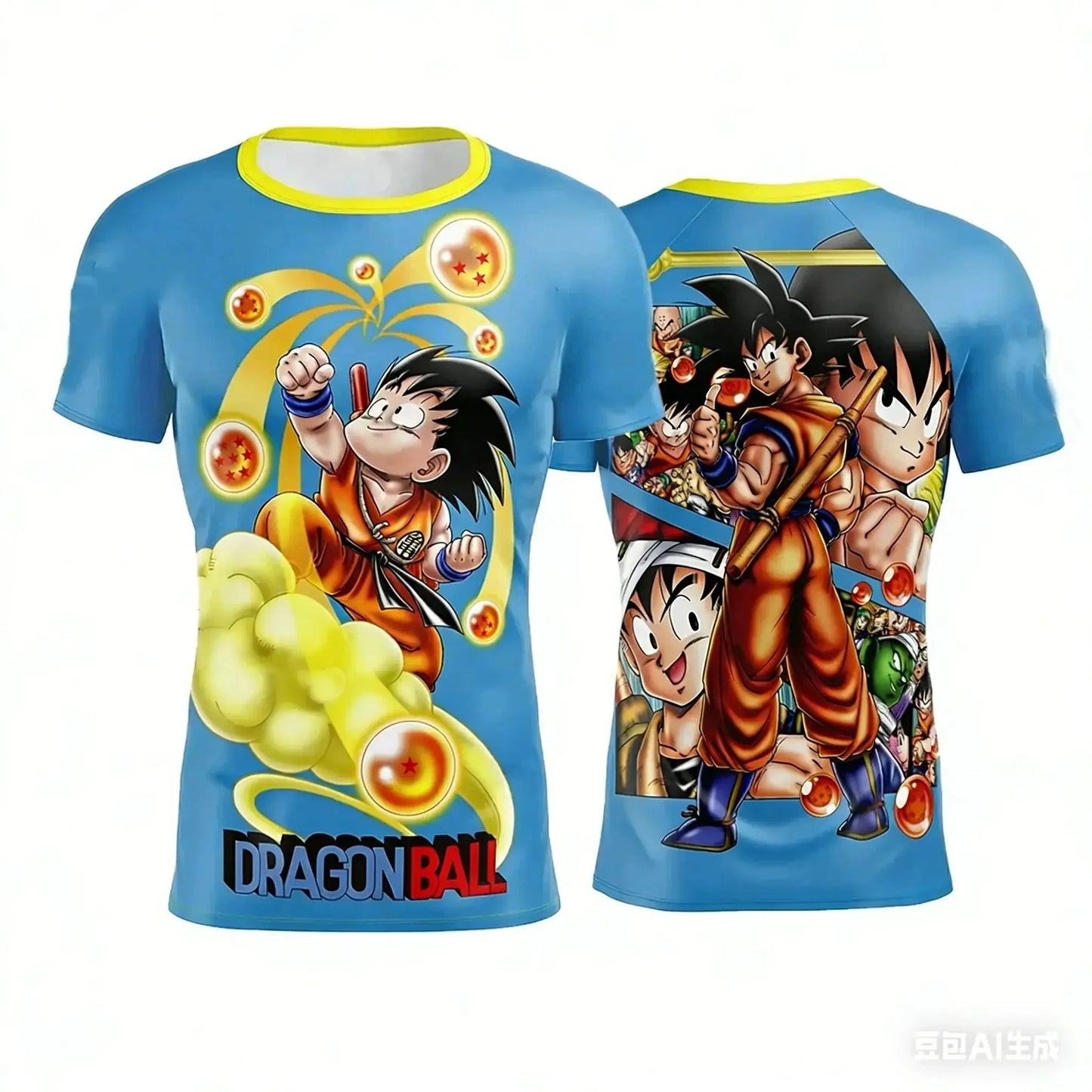 Summer 2026 Dragon Ball 3D T-shirt Oversized Majin Vegeta Blue Lightning Print Breathable Gym Streetwear Unisex Men Women Kids