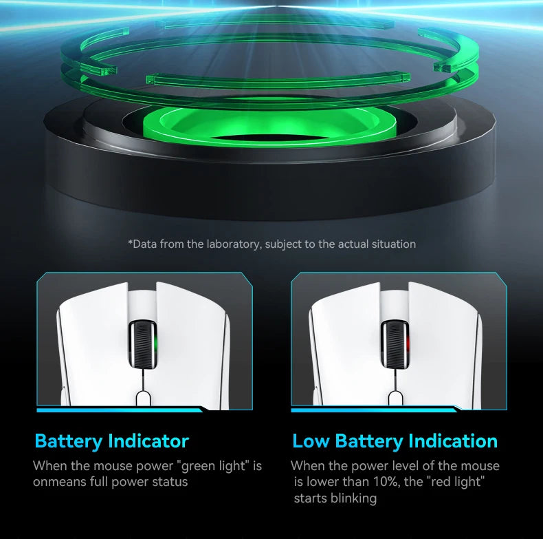 Attack Shark R1 Wireless Mouse Bluetooth Gaming Mouse, Viral Mouse Reviewed by Influencers PAW3311 Sensor, 1000Hz Return-rate