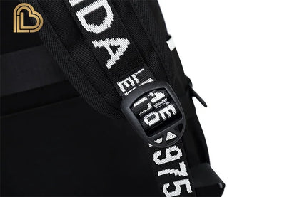 Mochila Yule Trooper F-Fortnited Battle Royale com carregamento USB, figuras anime e compartimento para material escolar para estudantes