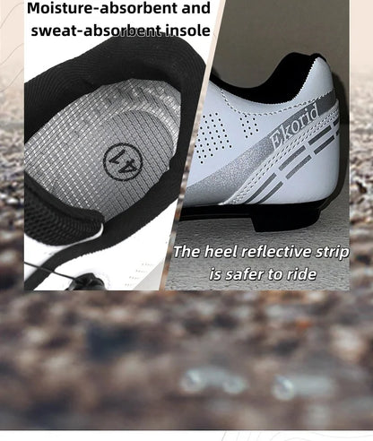 Scarpe da mountain bike MTB da uomo, traspiranti, antiscivolo, ad alta rigidità, adatte per gare su strada all’aperto e percorsi fuoristrada in montagna 37-46