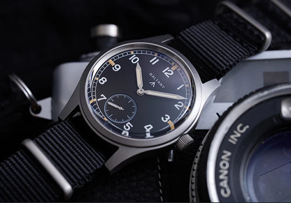 Baltany Dirty Dozen Watch Men's S2019 Military Vintage Wristwatch Small Seconds Hand VD78 Quartz Luminous 100M Waterproof Field Watch