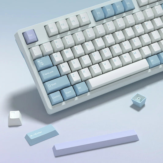 Keycaps KBDiy GMK Illusion perfil Cherry de PBT de doble inyección ISO para kit de teclado mecánico gamer, estilo retro gaming