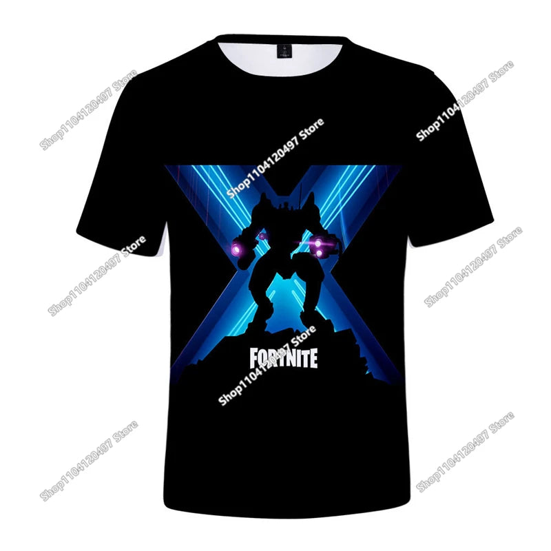 Fortnite-T-Shirt für Herren, Shoot Game Battle Hero, Victory Royale, Kleidung, Kinder-T-Shirts für Jungen und Mädchen von 2-14 Jahren