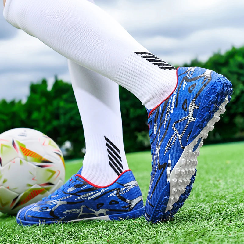 Nouveaux hommes chaussures de Football Sport formation bottes de Football doux ultraléger respirant professionnel baskets unisexe herbe crampons Match