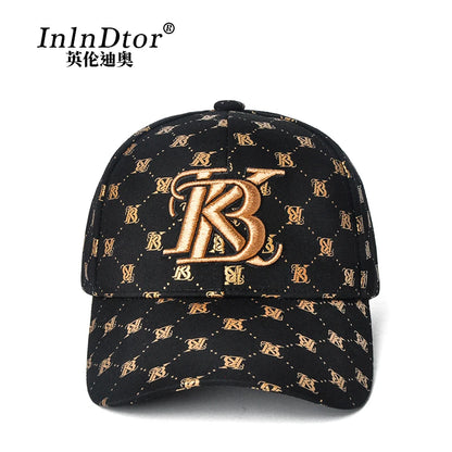 2025 Couple Style Korean Girls' Printed Embroidered Baseball Cap Outdoor Party Four Seasons Men's Cap