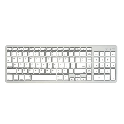 Dual-Mode Wireless Keyboard Bluetooth 5.0 & 2.4G Rechargeable Keyboard, 102 Keys Multi-Device Wireless Keyboard for MacBook, Laptop, Tablet & PC