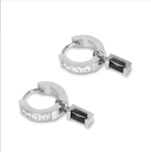 Hoop Earrings for Women Trendy Golden Stainless Steel Earring Jewelry New