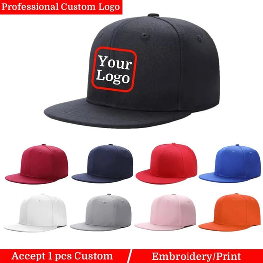 Men Women Custom Personalized Logo Caps Team Embroidery Printed Baseball Caps Fraternity Hats Fashion Outdoor Hip Hop Caps