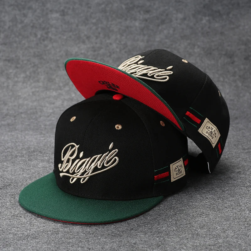 Herren-Baseballkappe mit Buchstabenstickerei, „Tide“, universell kombinierbar, flache Krempe; Damen-Sommer-Hip-Hop-Kappe, Outdoor-Sonnenkappe, verstellbare Schirmkappe