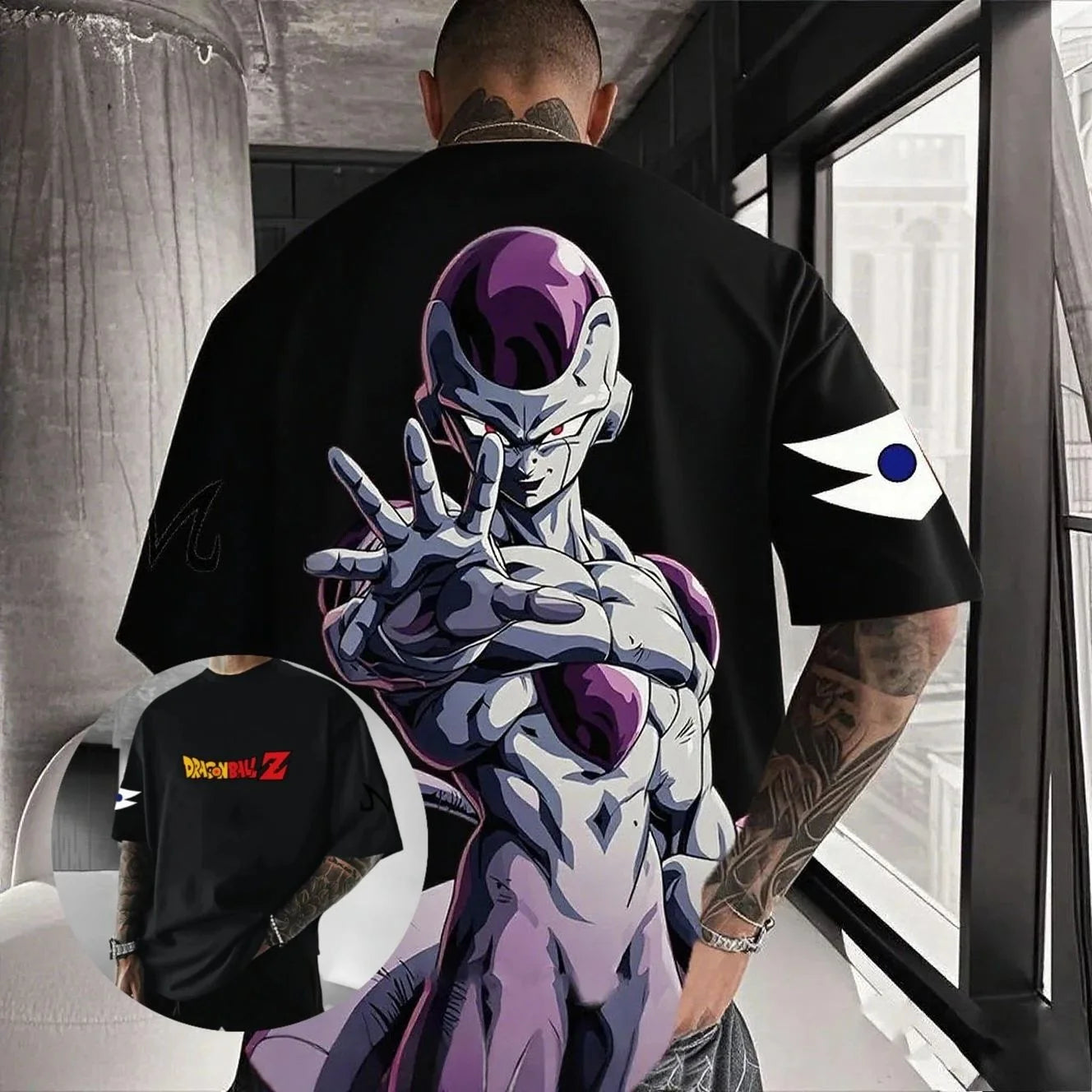 2026 Summer Dragon Ball Frieza Anime Men's T Shirt Cotton Women Short Sleeve Graphic Streetwear Casual Tops Hip Hop Y2k Clothes