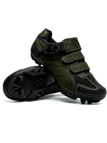 Spring 2025 MTB Cycling Shoes with Clamps for Men, Carbon Sports Shoes, Speed, Mountain Running, Mountain Bike Shoes