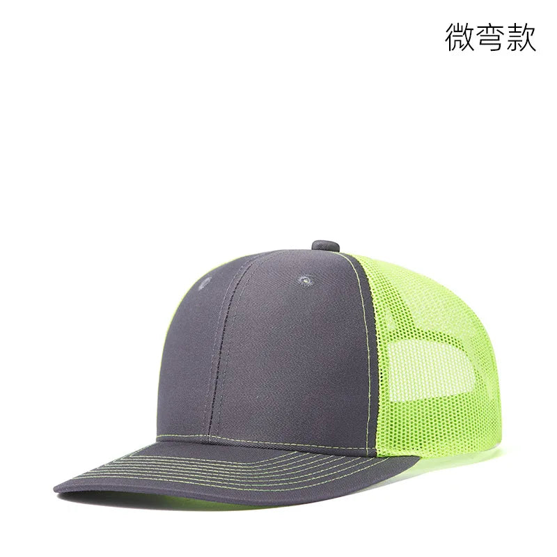 High Quality Mesh Baseball Cap Women Men Summer Cotton Breathable Sunhat Unisex Adjustable Snapback Trucker Hats Male Female