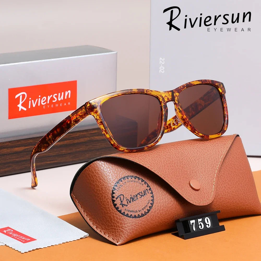 Square Frame Sunglasses Polarized UV400 Casual Men Women Driving Glasses Ultralight Unisex