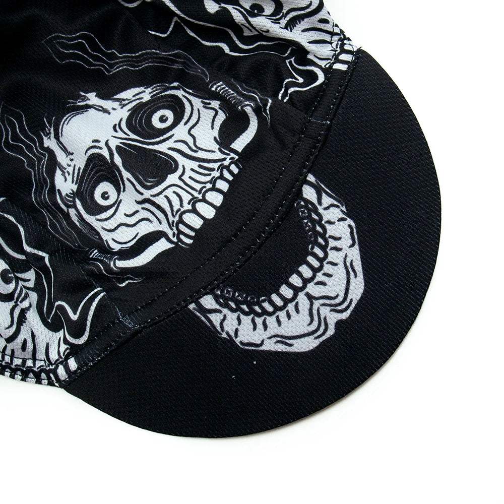 Skull Cycling Cap for Men Women Outdoor Sports Hat Summer Breathable Under Helmet Cycling Hat