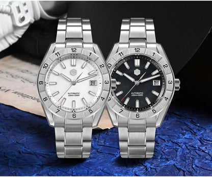 San Martin New 42mm Peacock Gemstone Dial NH35 Luxury Men Watch Automatic Mechanical Sapphire 100M Waterproof Luminous SN0130