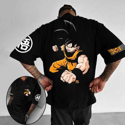 Dragon Ball Z Printed Short Sleeve Cotton T-Shirt Son Goku Vegeta Men Women Clothes Harajuku Y2K Tee Vintage Summer Streetwear