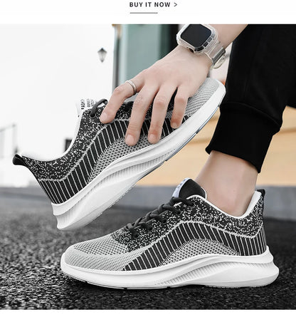 Leather Men's Sneakers Trendy Casual Italian Breathable Leisure Male Sneakers Non-Slip Footwear Men Vulcanized Shoes