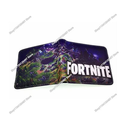 Fortnites Wallets for Kids Anime Fortress Night Wallet Cartoon Card Holder Bag Leather Short Purse Fashion Fold Purses Boys Gift