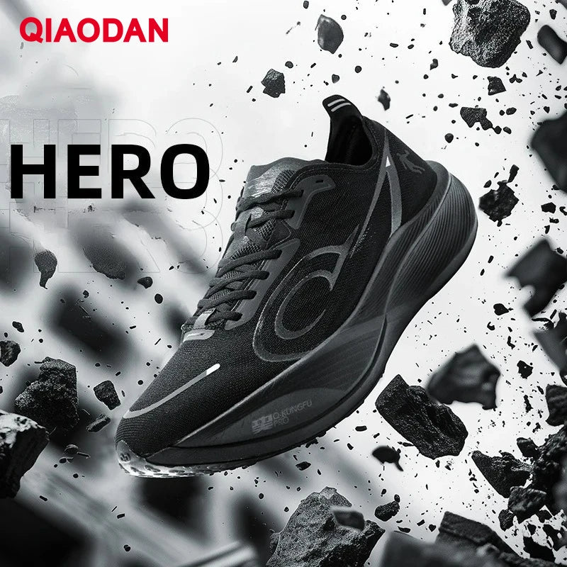 QIAODAN Feiying PB3 Enhanced Edition Professional Marathon Carbon Board Running Shoes 2025 Men's Sneakers QDB023251299T