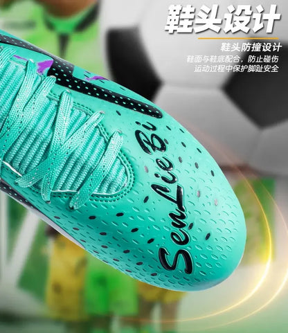 Oversized Football Boots For Youth & Children, Comfy Flexible Design, Stable Anti-slip Performance For Outdoor Field Sports