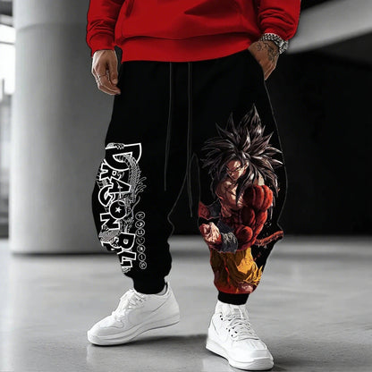 Joggers estivi 2026 Dragon Ball Goku con stampa 3D, pantaloni casual oversize ad asciugatura rapida per outdoor e hip hop, per uomo, donna e bambini, stile Y2K