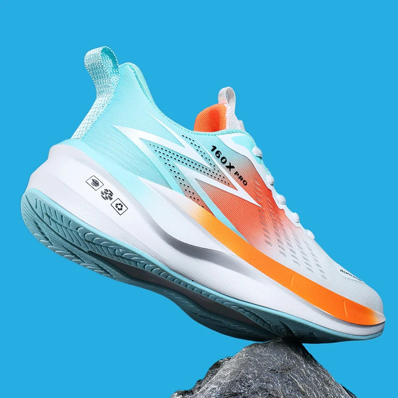 Spezielle Marathon-Laufschuhe für Herren und Damen, atmungsaktiv, leicht, mit Carbonplatte, komfortable, rutschfeste Sportsneaker