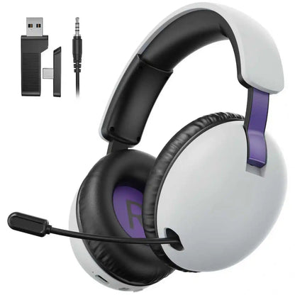 Casque Gaming Sans Fil Acinaci BL500 2.4G Bluetooth 5.3 et Filaire – Micro à Réduction de Bruit, Batterie 30H, Haut-Parleurs 50mm pour PC, PS5, PS4