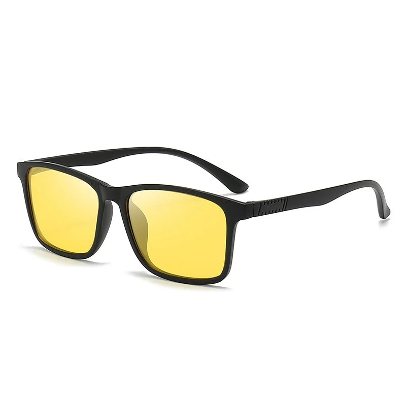 KLASSNUM Sunglasses Man TR Frame Polarized Sunglasses Yellow Driving Sun Glasses Fishing Sports UV400 Shades Classic Eyewear New