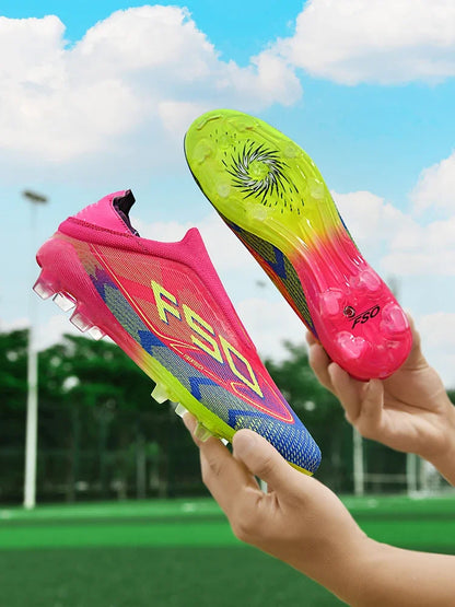 Chaussures de football professionnelles originales pour hommes, résistantes au gazon, chaussures de football décontractées de haute qualité pour hommes, chaussures de football pour entraînement rapide