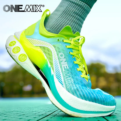 ONEMIX Marathon-Laufschuhe mit Carbonplatte, professionelle stabile Stütze, Stoßdämpfung, ultraleichte Rebound-Sneaker
