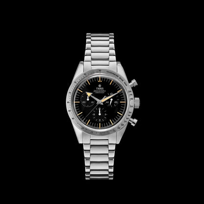 Thron T026 38mm Watch Sapphire Crystal 316L Stainless Steel PT5000/Swiss Ronda Automatic Movement Vintage Style Men's Watch