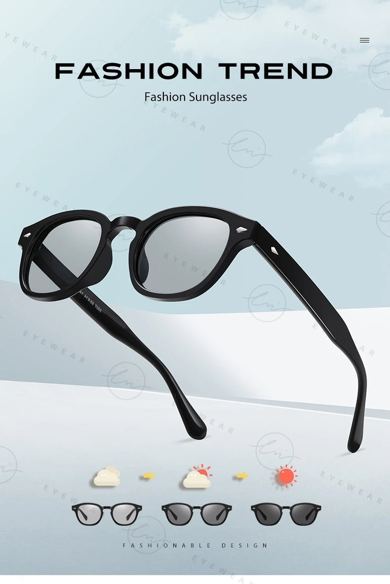 LM NEW Fashion Photochromic Sunglasses Women Men Polarized Blue Eyewear Drivign Outdoor UV Protection Eyewear gafas de sol mujer