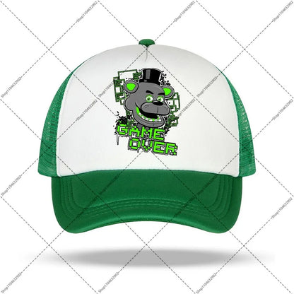 FNAF Baseball Cap Five Nights At Freddys Unisex Sun Hats Cartoon Anime Printed Hat Boys Girls Fashion Caps Birthday Party Gifts