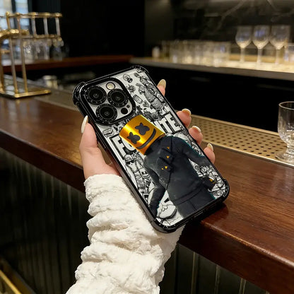 Battle Royales Fortnites-belagt telefoncover til iPhone 17 17e 16e 16 15 14 13 12 11 Pro Max X XR XSMax 7 8 Mini Air Plus Airabag