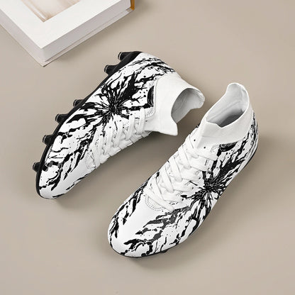 Chaussures de football ultra légères AG FG, tissu PU anti-transpiration, semelle TPU résistante à l'usure, ajustement confortable, unisexe, baskets d'entraînement sur herbe naturelle