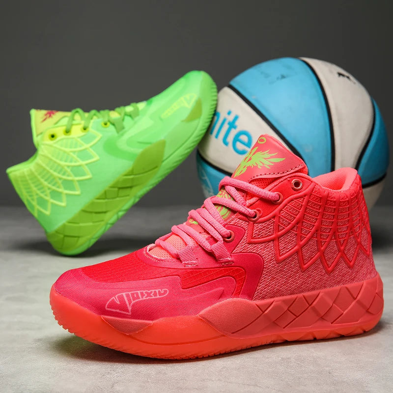Youth Basketball Shoes for Actual Combat, Outdoor Comfortable Cushioning, Wear-Resistant, Fashionable, Breathable, High Quality