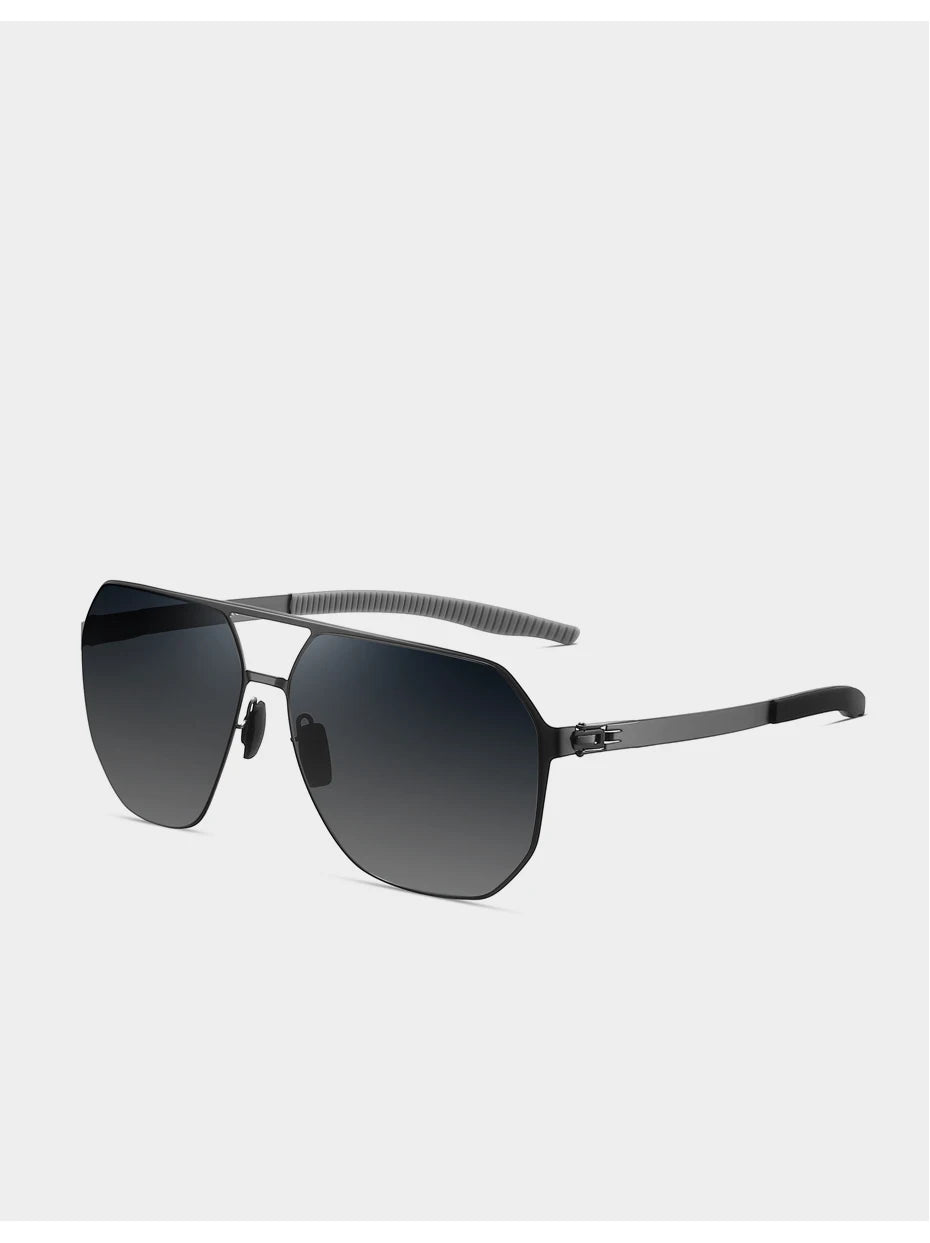 CAPONI Nylon Sunglasses For Men Super Elastic Bio-Steel Polarized Driving Sun Glasses UV400 Protect Brand Design Shades CP23017
