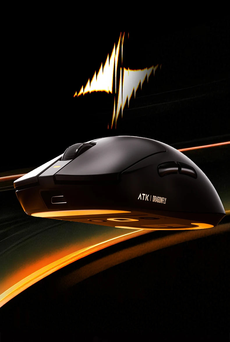 ATK Dragonfly A9 Ultra langaton pelihiiri PAW3950 ultrakevyt kolmitilainen ergonominen e-urheilun FPS-hiiri pelaajille A9 SE Plus