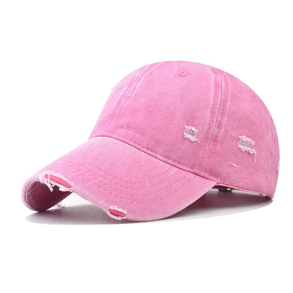 Distressed Baseball Cap Dad Hats for Men Women Vintage Washed Cotton soft crown Hat Adjustable Low Profile Unisex Style Headwear
