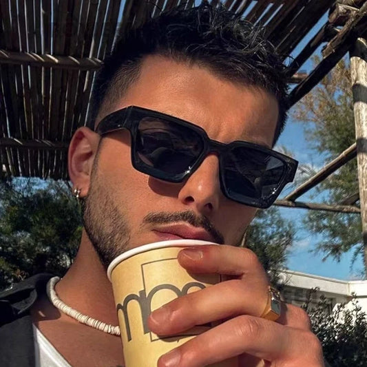Retro Men Square Sunglasses for Women Vintage Brand Designer Sun Glasses Fashion Arrow Shades UV400 Eyeglasses