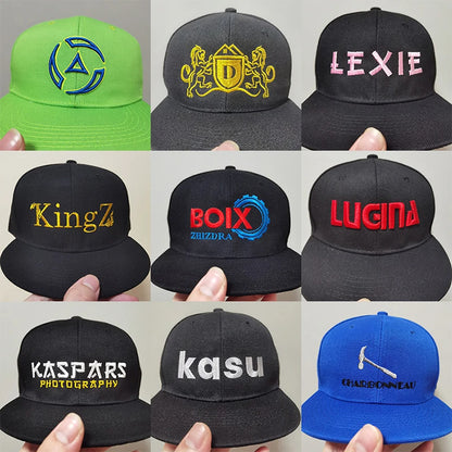 Personalized Logo Design Baseball Caps Custom Logo Sorority Cap Embroidery Monogram Color Block Baseball Caps Hip Hop Hats