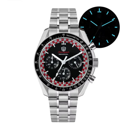 Watchdives New Wd1863 Quarz-Herrenuhr VK63 Chronograph Bubble-Saphirglas Wasserdicht 39Mm Stahl Top-Marke Luxus-Business-Uhr