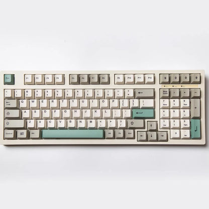 134 Tasten 9009 Retro-Keycaps für mechanische Gaming-Tastatur mit MX-Switch, Cherry-Profil, PBT-Keycaps, individuell im Dye-Sublimation-Verfahren bedruckte Tastenkappen