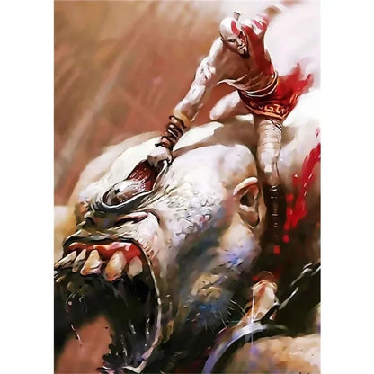 Canvas Painting Posters and Prints Wall Art Anime Pop Game God of War Ragnarok Poster Aesthetics Kratos Gaming