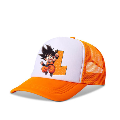 Dragons Ball Baseball Cap Orange Adult Sunshade Hat A-Z Letter Adjustable Truck Driver Boy Girl Universal Casual Peripheral Item