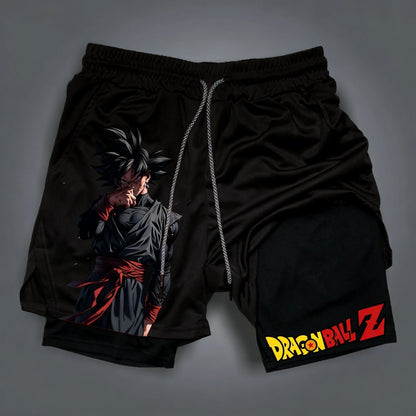 Dragon Ball Summer Son Goku Men's Bot Fitness 2026 Double-Layer Replica Two-Piece Loose-Fit Training Running Shorts Casual Pants
