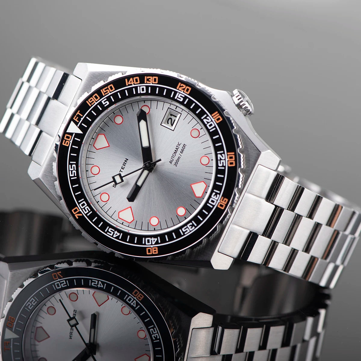 SEESTERN Watch of Man Diver Automatic Mechanical Wristwatches NH35 Luminous Ceramic Sapphire Crystal Waterproof Jubilee New 600T
