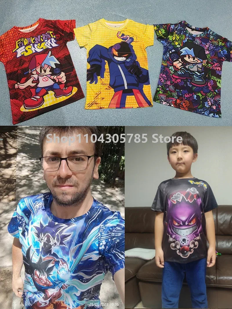 T-shirt de Verão para Criança Battle Royale Fortnite Hero Victory 3D — T-shirt para Rapazes, Raparigas e Bebés