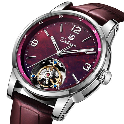 Ceas Tourbillon pentru bărbați, sportiv, automat, mecanic, rezistent la apă, ceas de mână de lux, de marcă de top