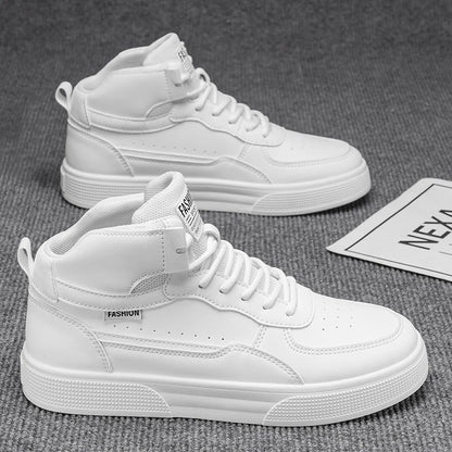 Breathable Men's Casual Shoes Skate Shoes Mid-Top Breathable Versatile Sports Shoes Suitable for All-Day Wear